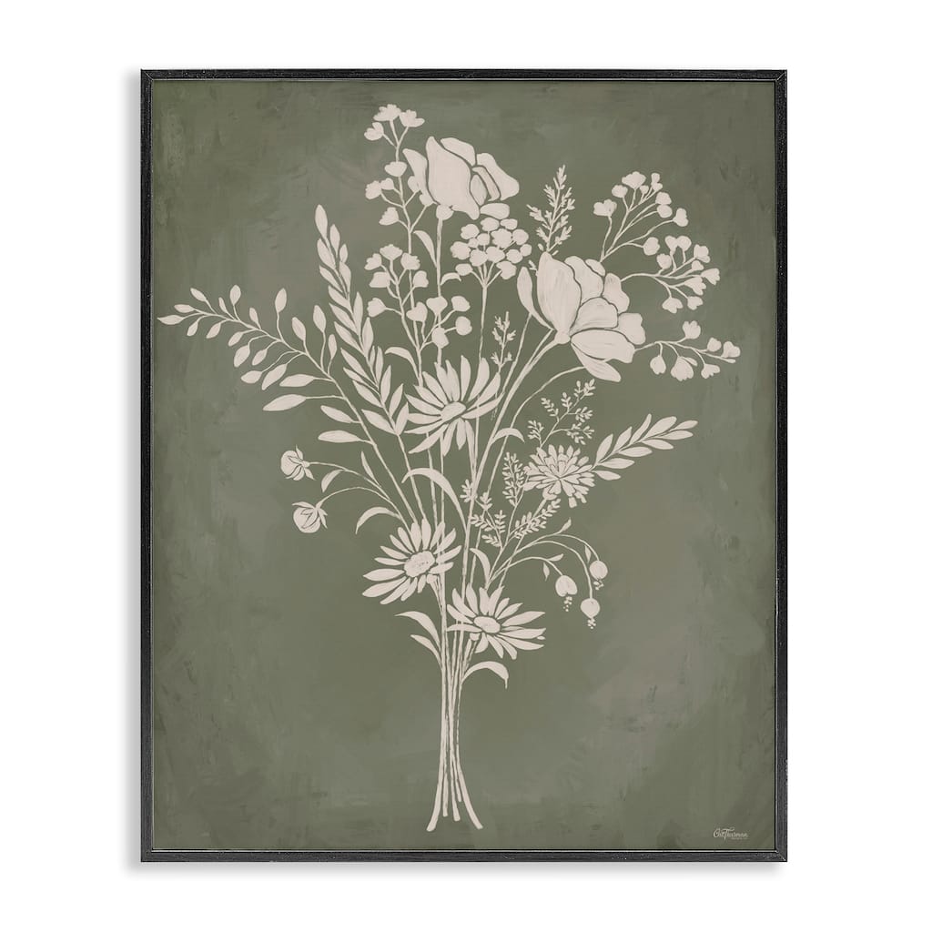 Stupell Wildflower Impression Bundle Framed Giclee Art Design By Cat Thurman Designs