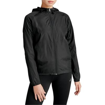 ASICS Womens Packable Jacket, Black, X-Small