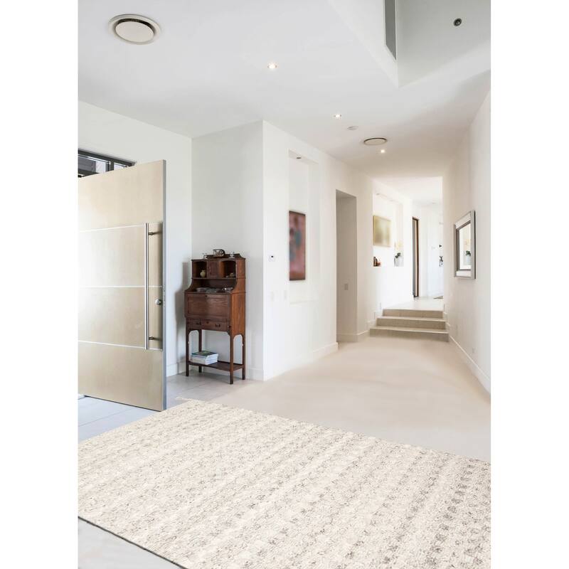 ECARPETGALLERY Braid weave Sienna Grey Wool Rug - 4'11 x 8'0