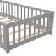 preview thumbnail 75 of 92, Modern Floor Platform Bed with Fence and Door