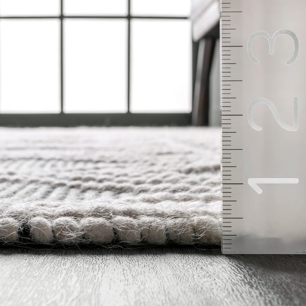 dimension image slide 2 of 4, Nuloom Natti Contemporary Trellis Area Rug
