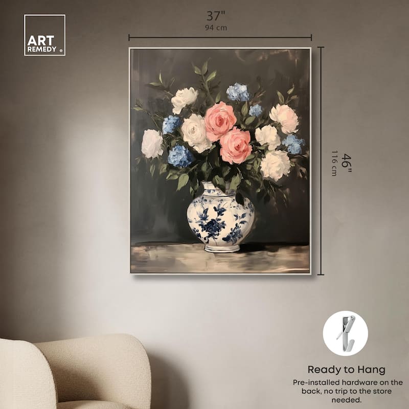 Classic Bouquet Canvas by Art Remedy