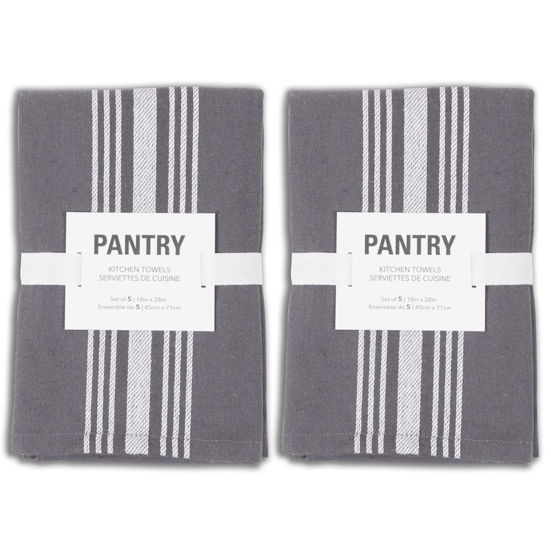 Soho Poly Cotton Kitchen Towels, Set of 10