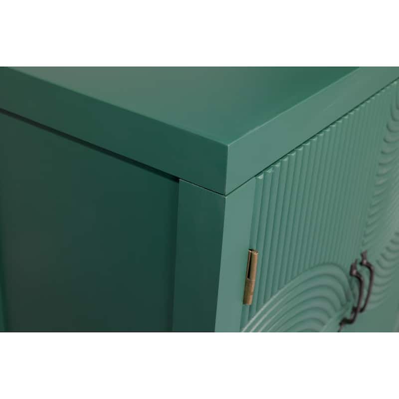 sideboard with 4 doors and metal handles