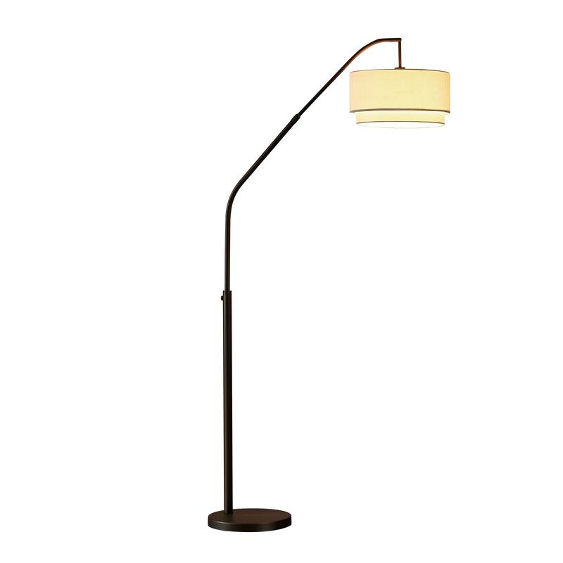 ArtivaUSA Ariana Ii Extendable LED Arched Floor Lamp Oil Rubbed Bronze - 80