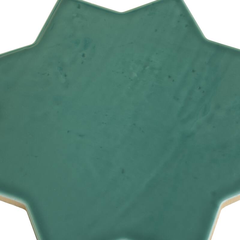 Apollo tile 7" x 7" Terralis Glossy Turquoise Blue Porcelain Tile (6.46 sq ft/case) - 16 Pack