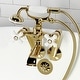 preview thumbnail 30 of 34, Kingston Brass Tub Wall Mount Clawfoot Tub Faucet with Hand Shower