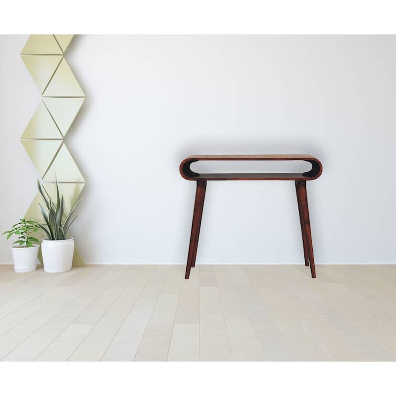 Artisan Furniture Solid Wood Amaya Nordic Style Console Table - Wood - Chestnut