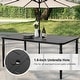 preview thumbnail 22 of 71, Nuu Garden Rattan Metal Patio Dining Set with Umbrella Hole, Zippered Cushions
