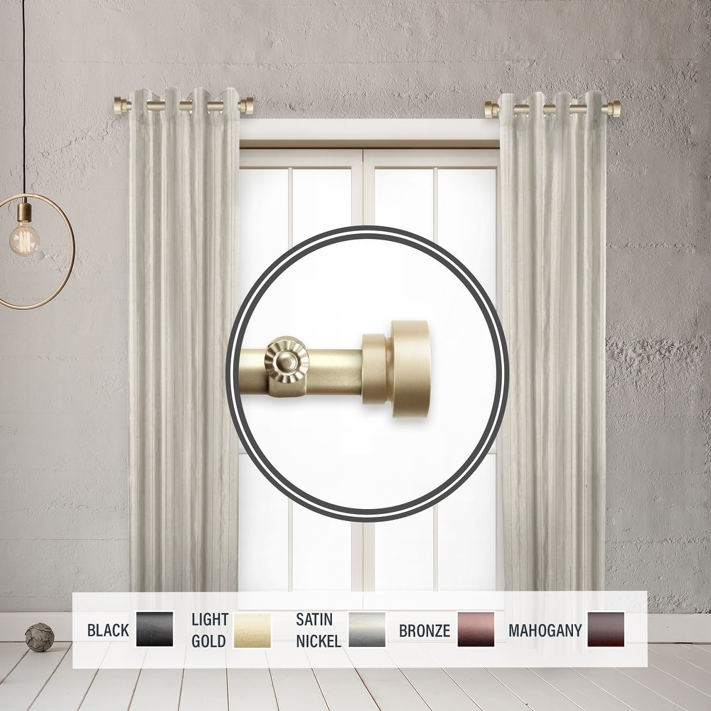 InStyleDesign 1" Side Curtain Rod 12-20 inch long (Set of 2)