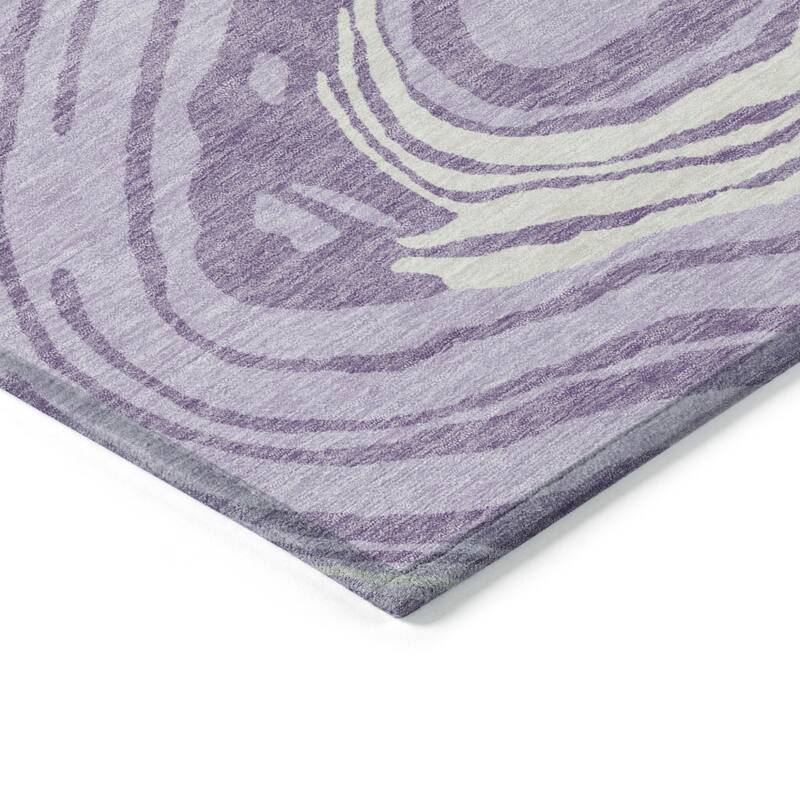 HomeRoots Abstract Transitional Rectangle Outdoor Rug
