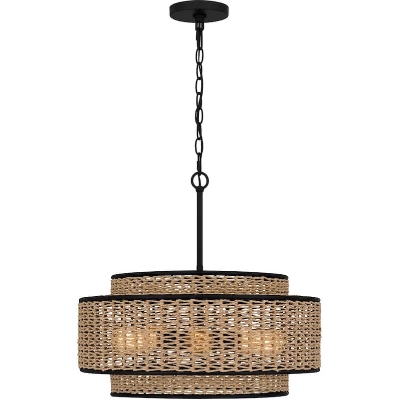 Quoizel Pendant 5-Light Pendant in Matte Black