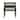 Oslo Nightstand  End Table Storage Wood Leg Rattan 2 Drawer -Nero Black