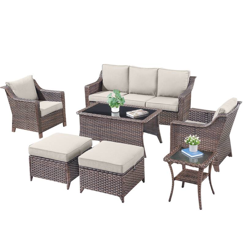 Outside Patio Sofa Chair with Cushions