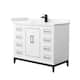 Option White / Giotto Quartz Top / Matte Black Hardware