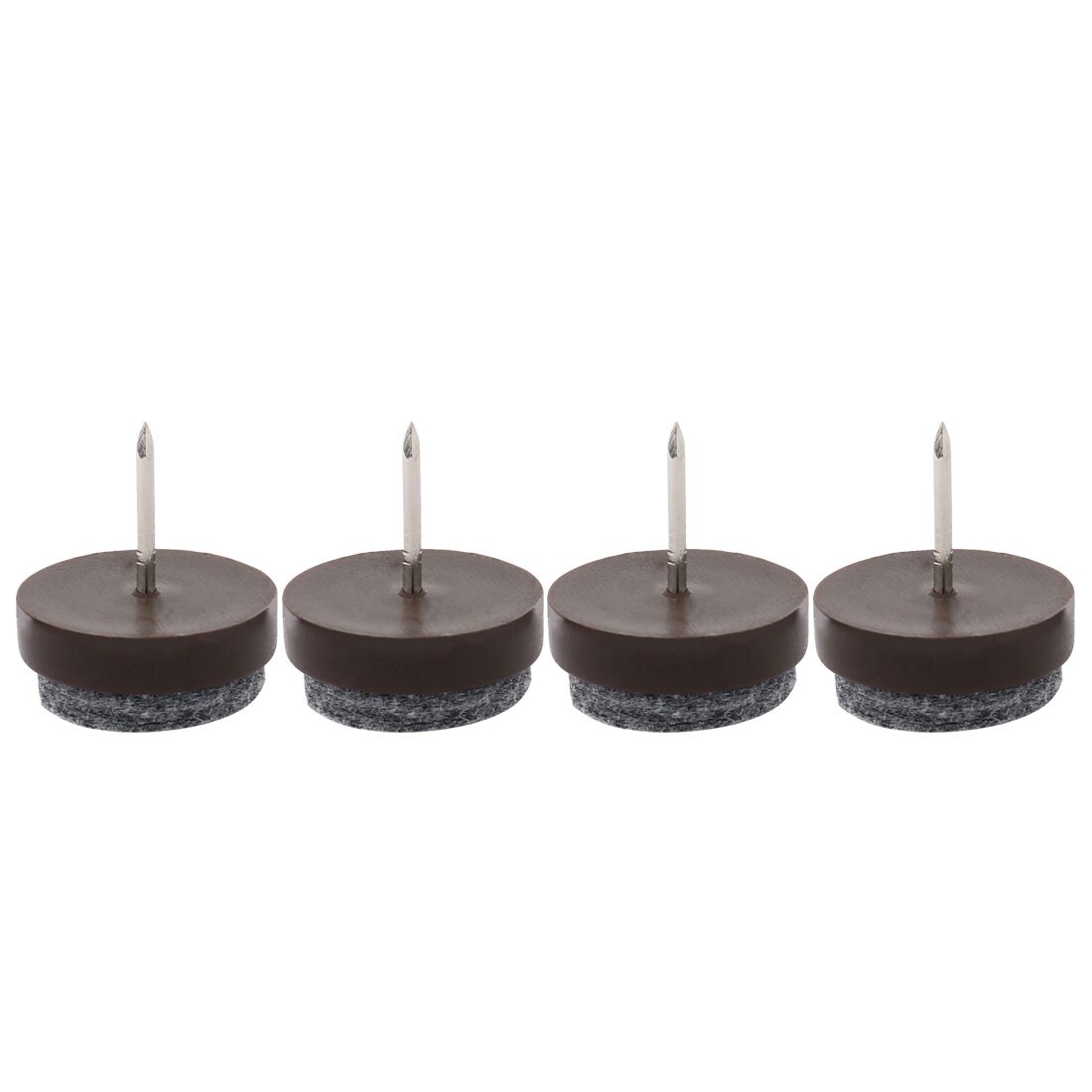 8Pcs 20mm Round No-noise Furniture Table Chair Feet Legs Felt Pad Floor Nail RI 