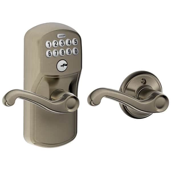 https://ak1.ostkcdn.com/images/products/is/images/direct/3b79fdf70a24f02abdc3f5df34847b26cb291245/Schlage-FE575-PLY-FLA-Plymouth-Keypad-Entry-with-Auto-Lock-Door-Lever.jpg?impolicy=medium