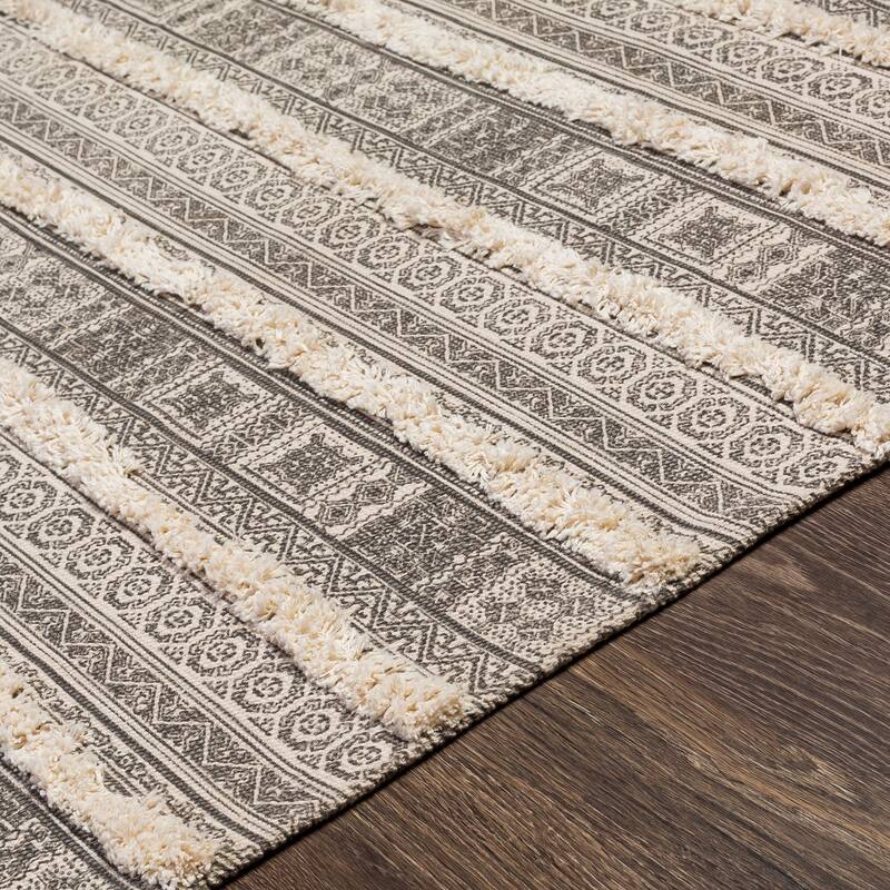 Artistic Weavers Bolat Handmade Bohemian Stripe Cotton Area Rug