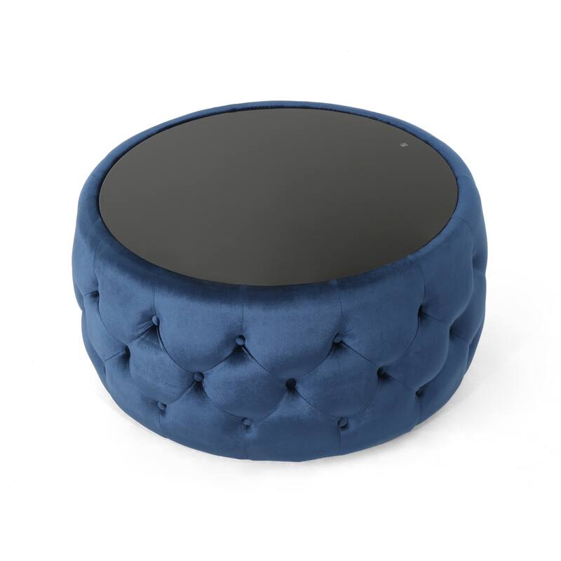 Elegant Design Ottoman with Velvet ,suit a variety of stylish home Settings