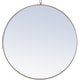 preview thumbnail 1 of 9, Elegant Lighting Eternity 32" Diameter Circular Metal Framed Wall Silver