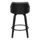 preview thumbnail 5 of 13, Alec Upholstered Wood Counter or Bar Swivel Stool