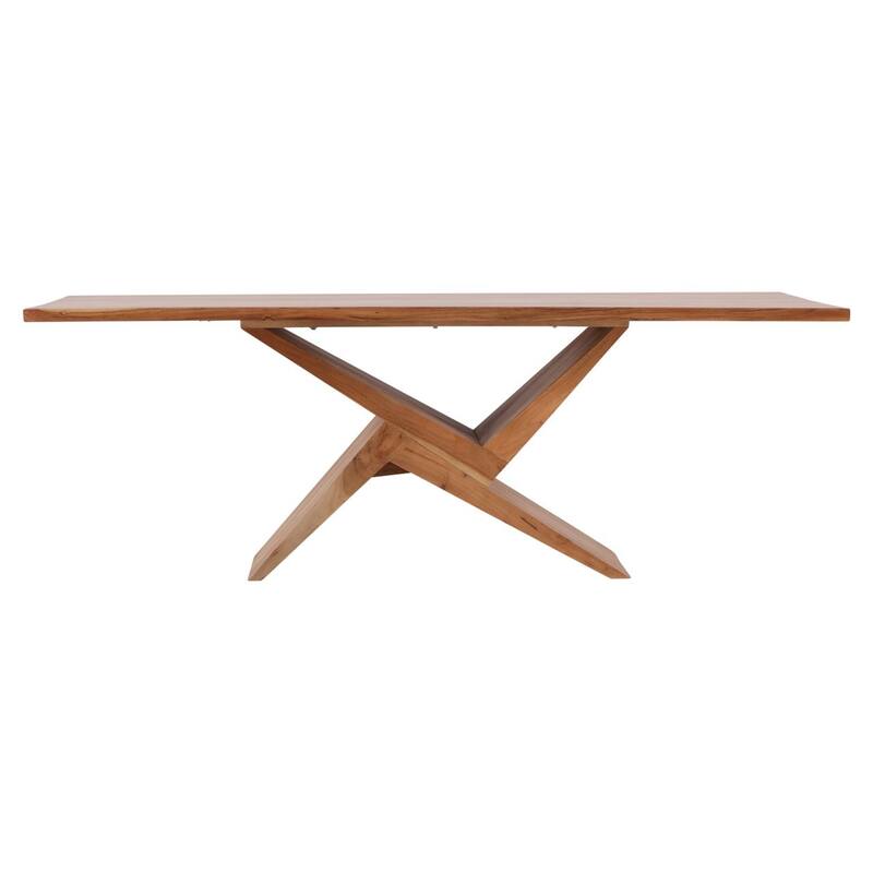 Furniture Classics Sherlock Natural Acacia Wood Modern Rustic Dining Table