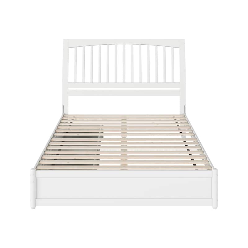 Roslyn Platform Bed with Panel Footboard and Storage Drawers