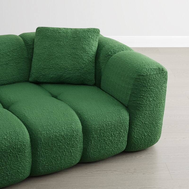 Spruce & Spring Compressed 3 Seat Boneless Sofa for Living Room