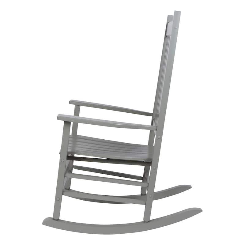 Heritage Solid Wood Outdoor Patio Rocking Chair Rocker (Set of 2)