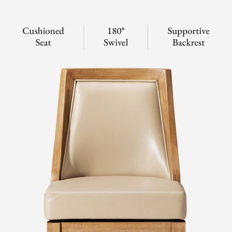 Maven Lane Vienna Swivel Kitchen Stool