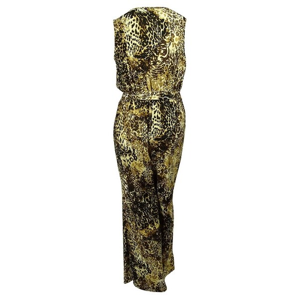 womens leopard print jumpsuit