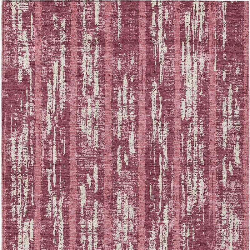 HomeRoots Striped Transitional Rectangle Outdoor Rug