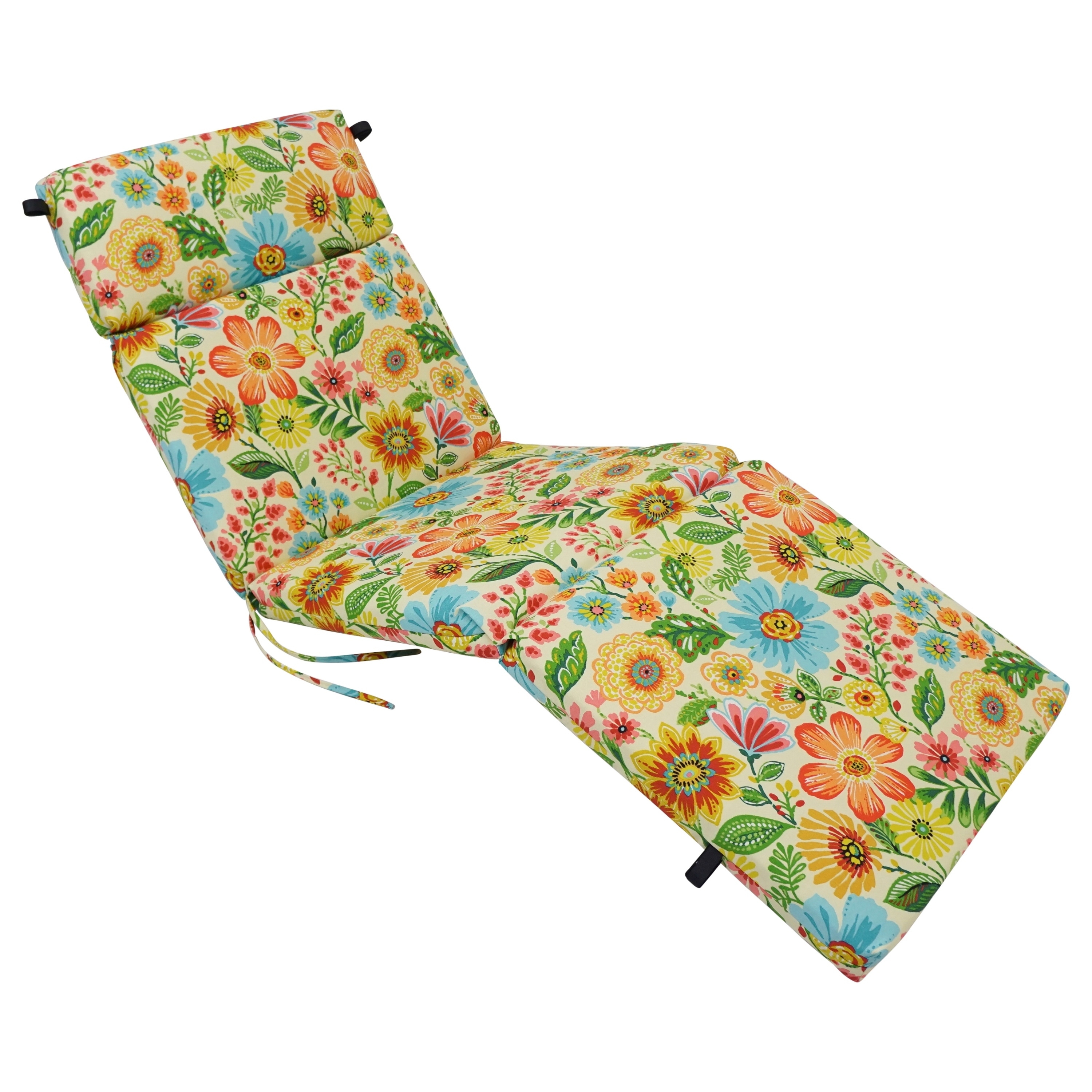 Blazing Needles 72 Inch All Weather Outdoor Chaise Lounge Cushion