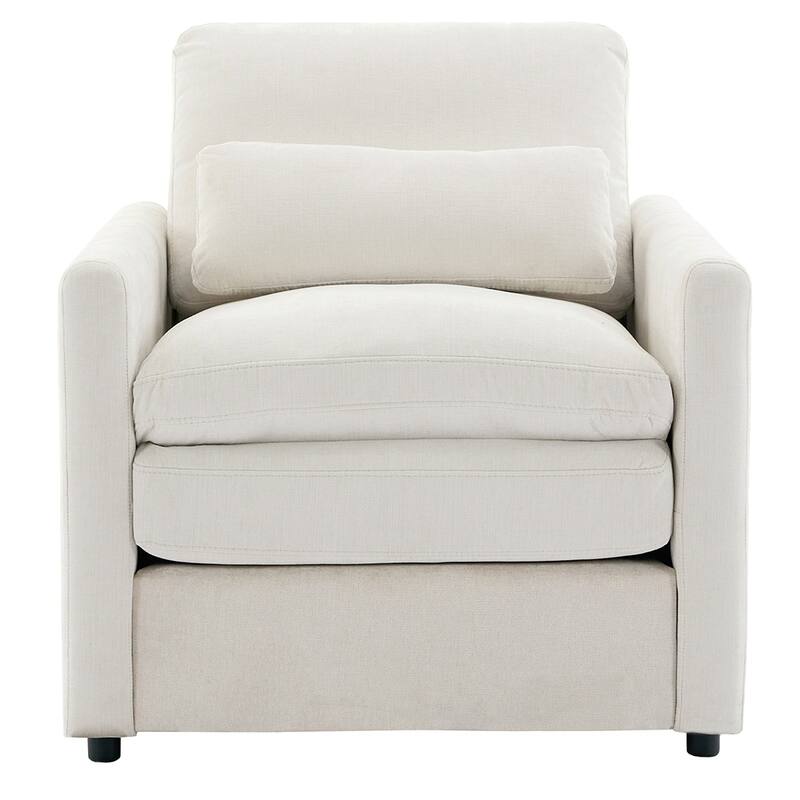 31.9" Comfy Cloud Armchair,Oversized,Plush Upholstered,Double Cushion