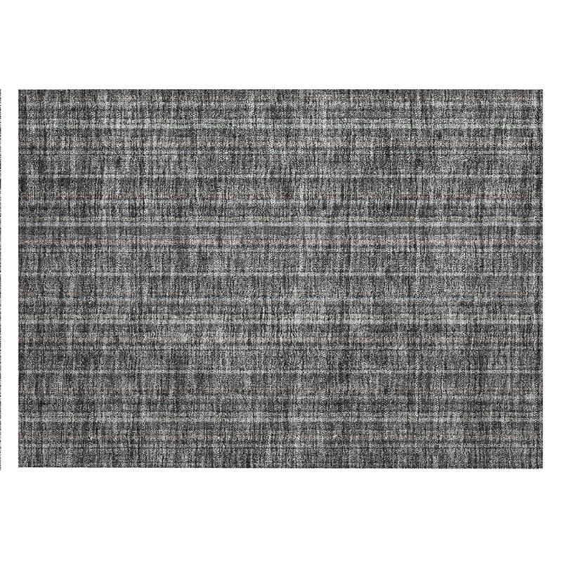 Machine Washable Indoor/ Outdoor Stripe Chantille Rug