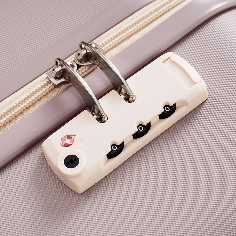 3-Piece, Modern Luggage Sets Hard Shell Luggage with Cup Holder and Spinner Wheels, for Boarding Travel, Brown