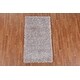 preview thumbnail 12 of 14, Contemporary Solid Shaggy Oriental Home Decor Rug Hand-knotted Carpet - 2'8" x 4'9"