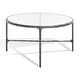 preview thumbnail 5 of 7, SAFAVIEH Couture Jessa Oval Metal Coffee Table - 40"W x 30"D x 15"H