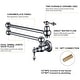 preview thumbnail 4 of 17, Proox Pot Filler Faucet Wallmount Commercial Kitchen Folding Faucet