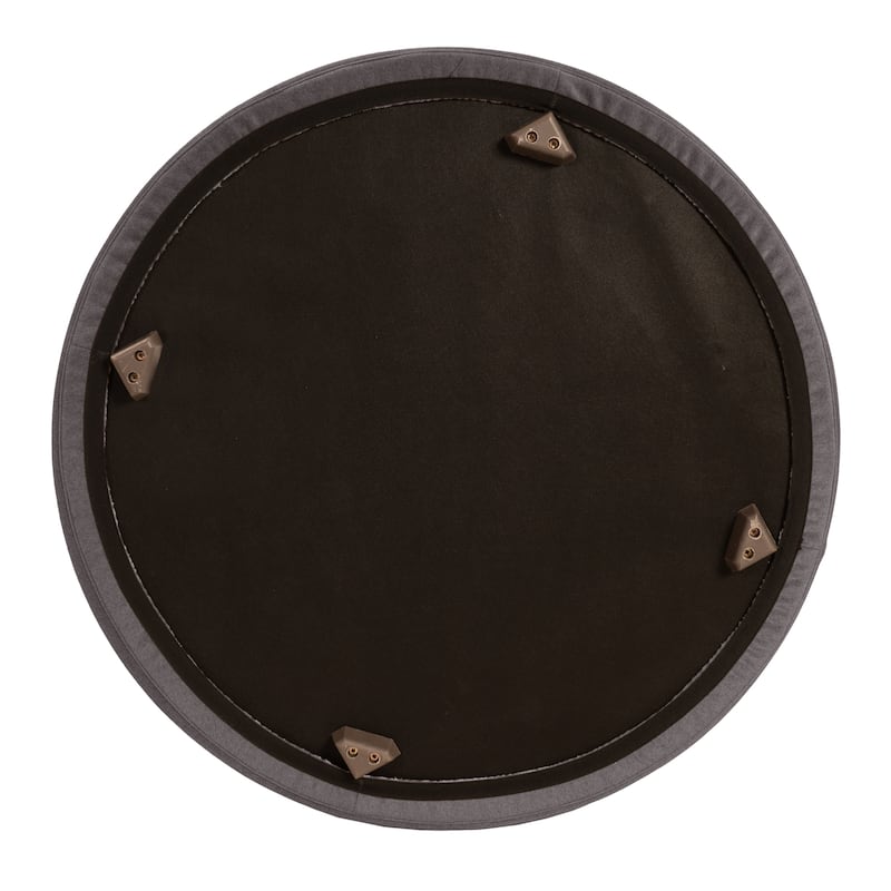 Universal 36" Round Ottoman Qivuit Gray