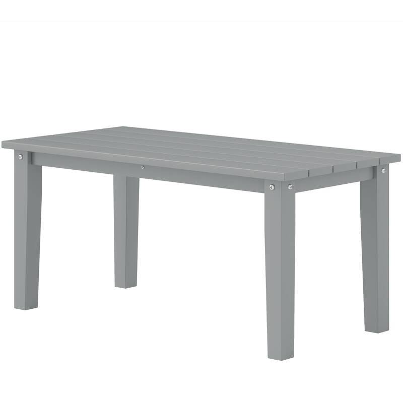 GDFStudio - Elias Modern Patio Rectangle Coffee Table for Relaxed Outdoor Living(Only table)