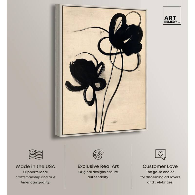 Florals in the Minimal I Canvas by Art Remedy