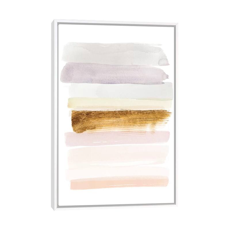 iCanvas "Pastel Sweep I" by Grace Popp Framed - White - 26x18