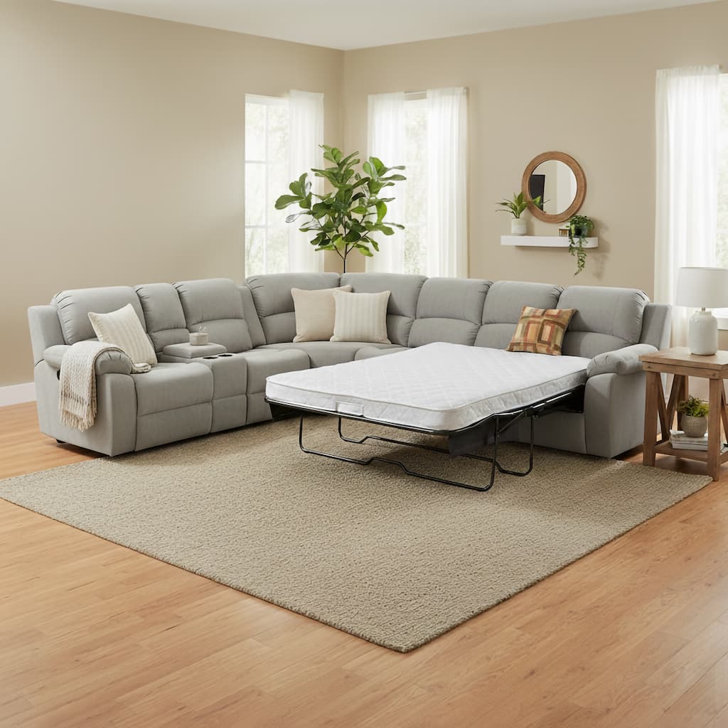 Tracey Transitional Upholstered Sleeper Sectional Sofa