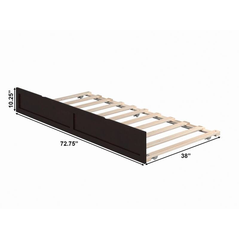 Trundle Bed Twin in Espresso - N/A