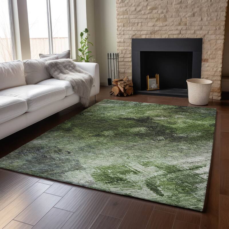 Premium Washable Super Soft Contemporary Abstract Mayfield Rug