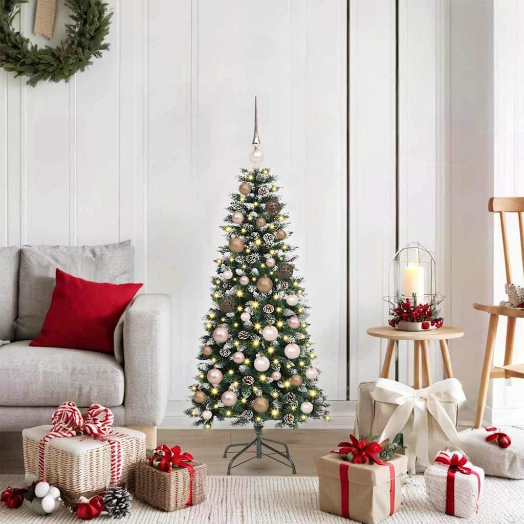 vidaXL Artificial Christmas Tree with 150 LEDs Green