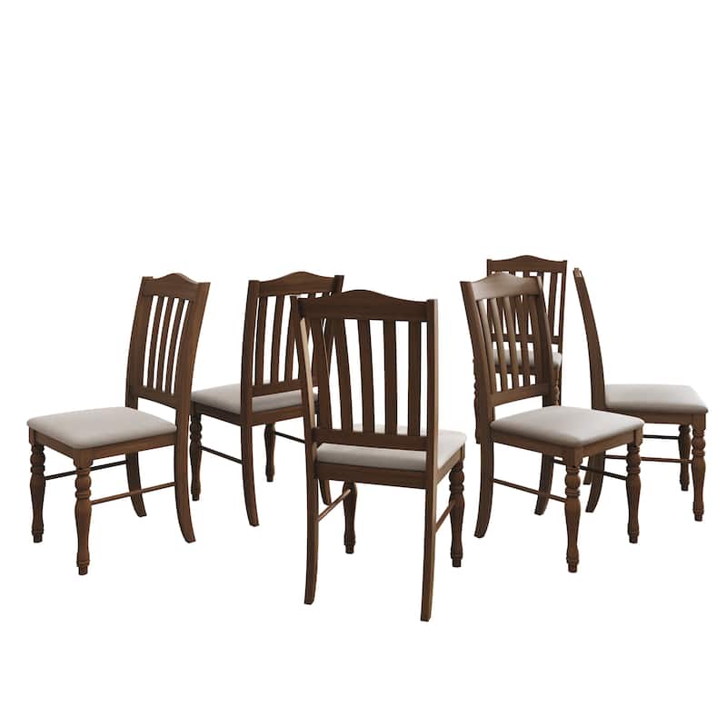 Clayfell 7-Piece Mayfield Dining Set With Turned Legs