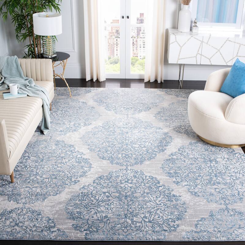 SAFAVIEH Lagoon Lonna Modern Abstract Rug - 8' x 10' - Grey/Blue