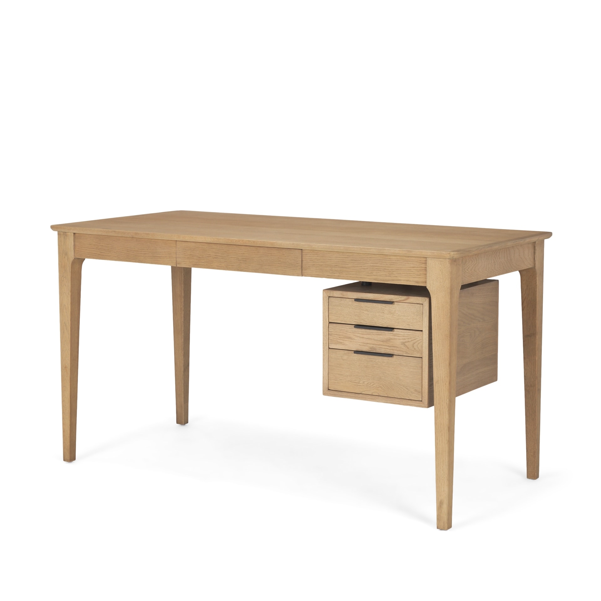 Tino Light Brown Oak Wood w/ 4 Drawers Desk - Bed Bath Tino Light Brown Oak Wood w/ 4 Drawers Desk - Bed Bath